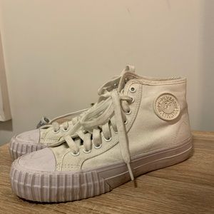 White PF FLYERS high top